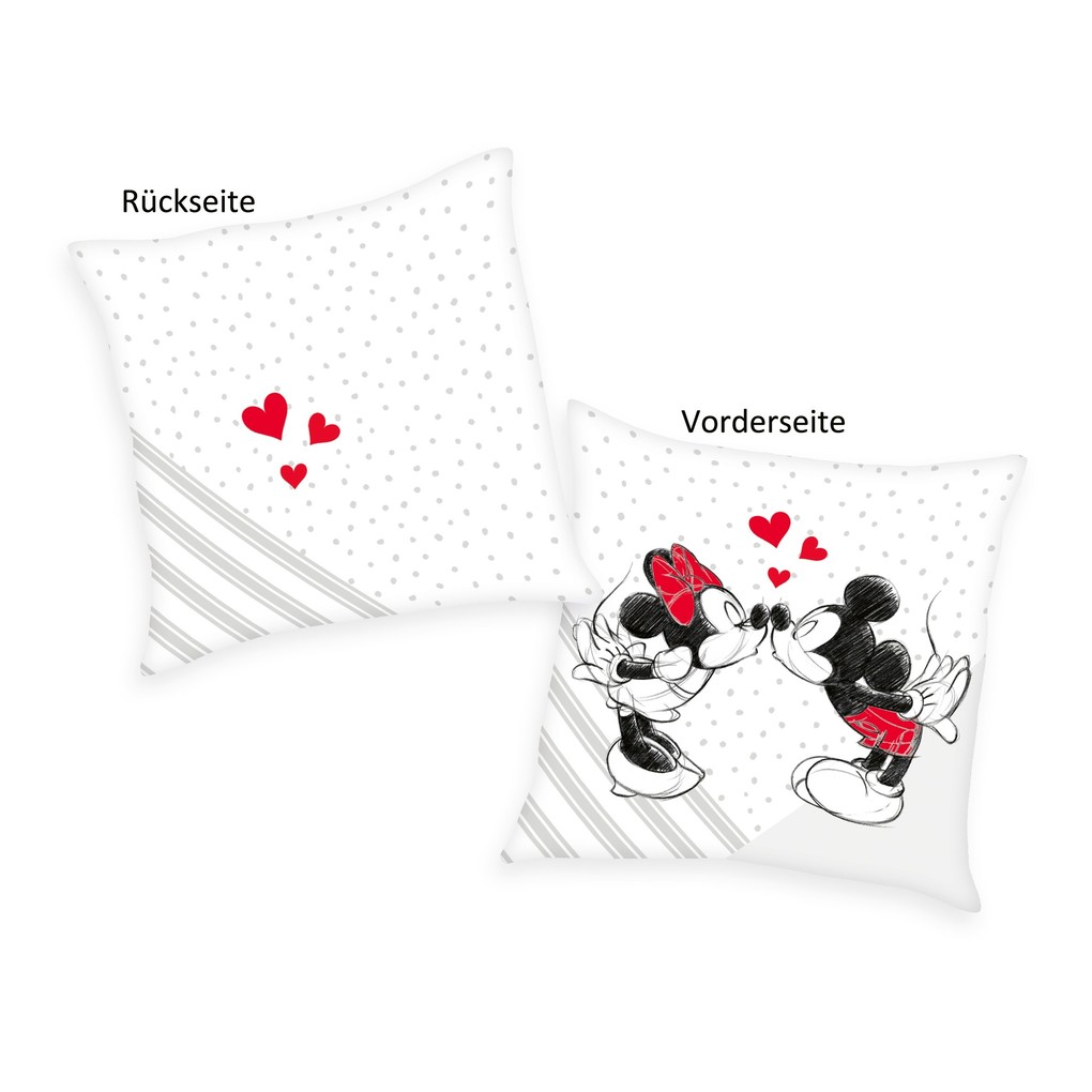Disney's Mickey & Minnie 5478480003 - Soft Velboa Kissen 40x40 cm 100% Polyester