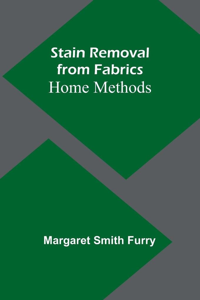 Stain Removal from Fabrics