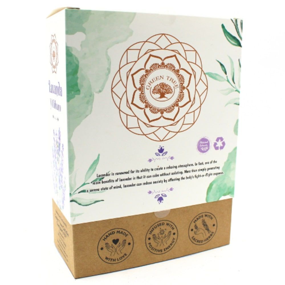 Räucherstäbchen Green Tree Lavender & Olibanum Botanical Incense 9 dicke Stäbchen