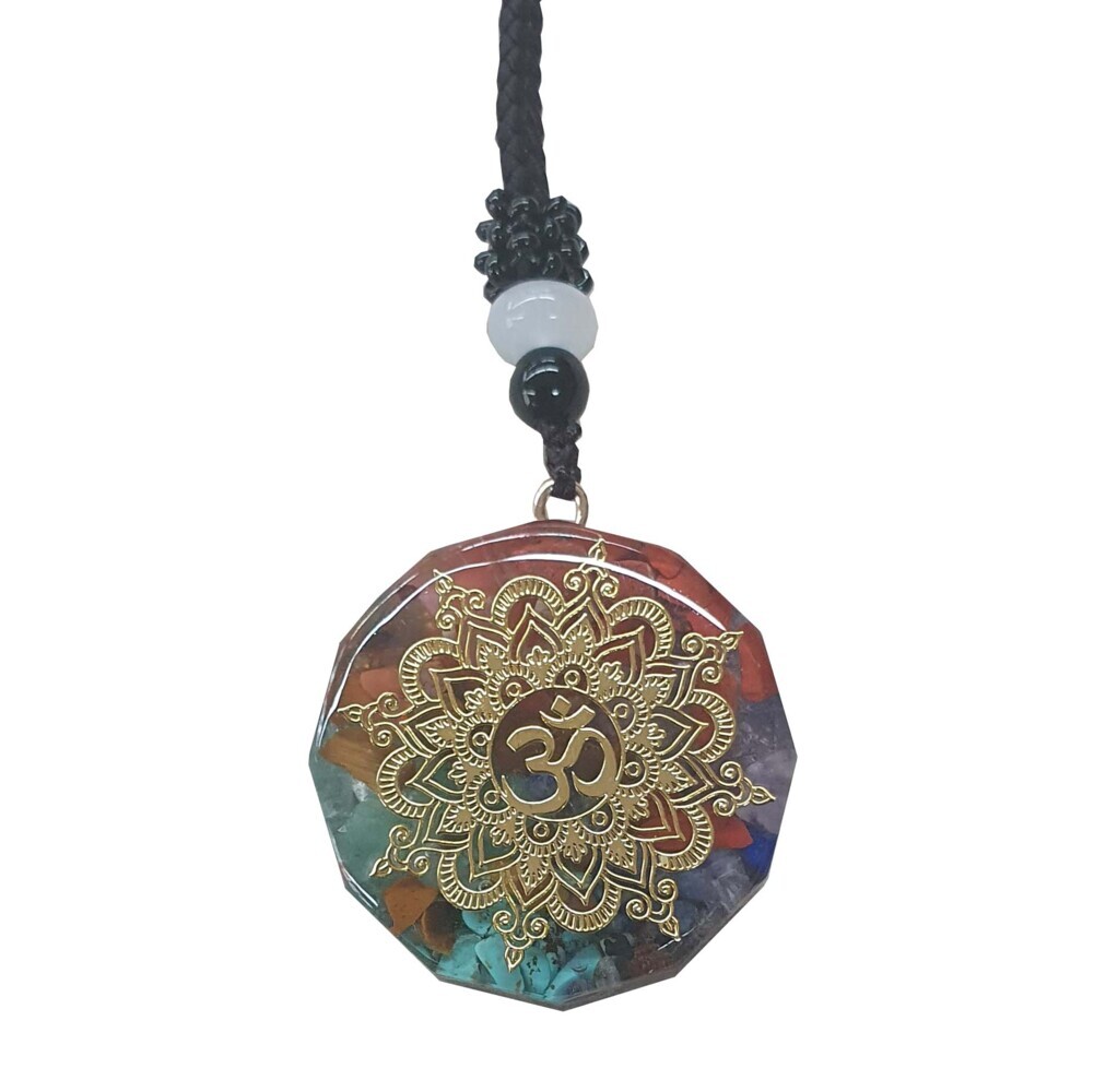 Halskette Orgone 'Mandala Om'
