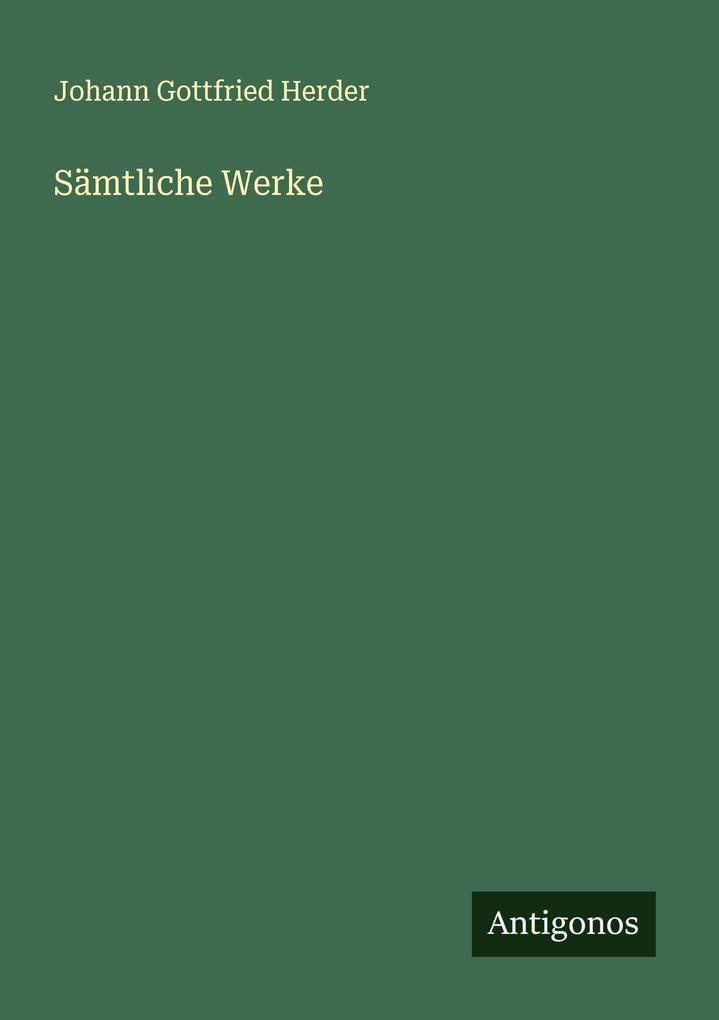 Sämtliche Werke