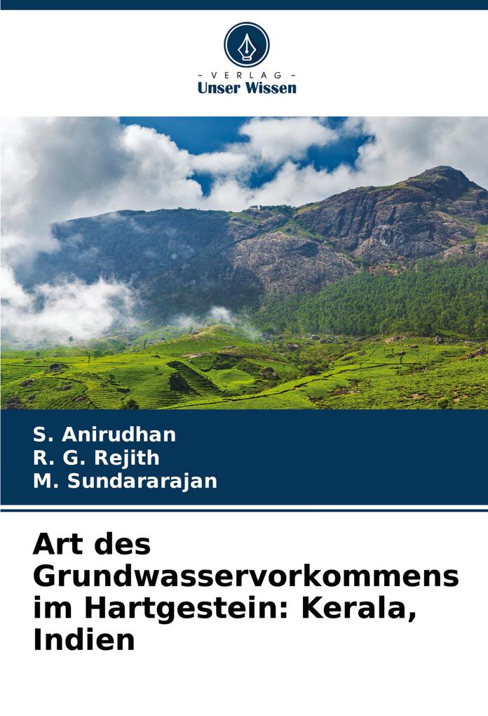 Art des Grundwasservorkommens im Hartgestein: Kerala Indien