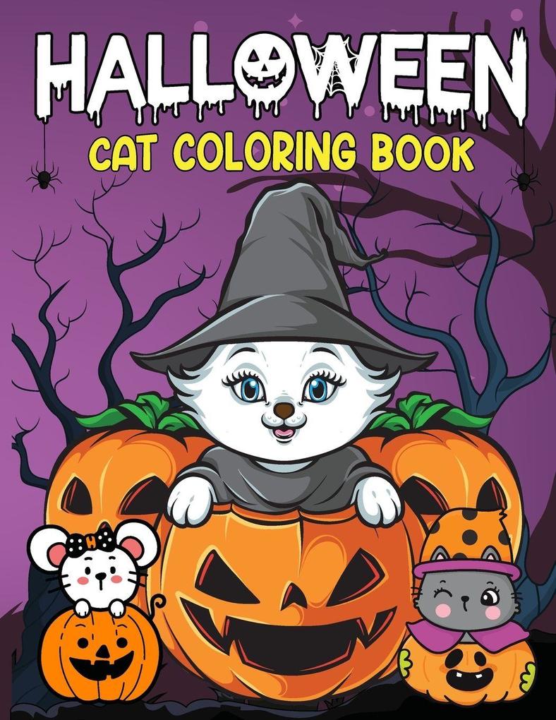 Halloween Cat Coloring Book