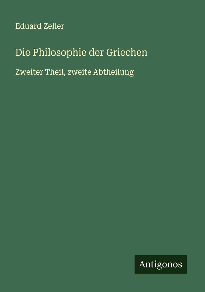 Die Philosophie der Griechen