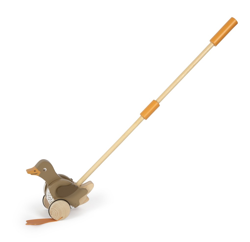 Small Foot 12493 - Schiebetier Ente mit beweglichem Kopf