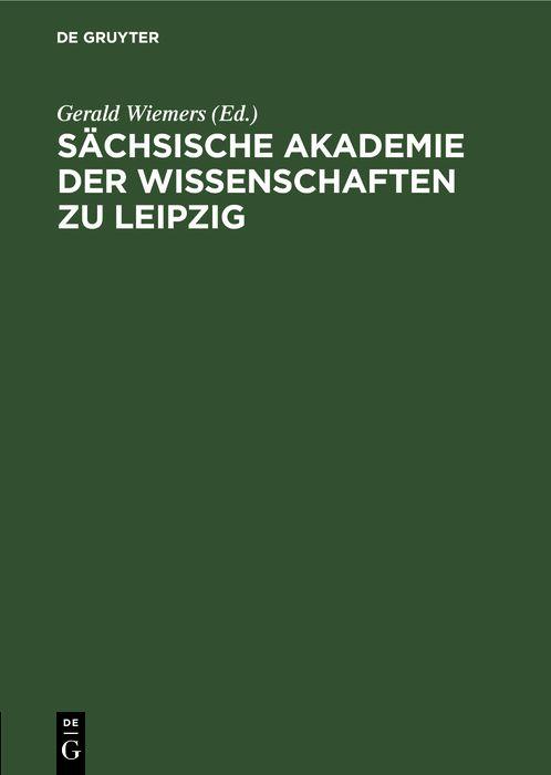 Sächsische Akademie der Wissenschaften zu Leipzig