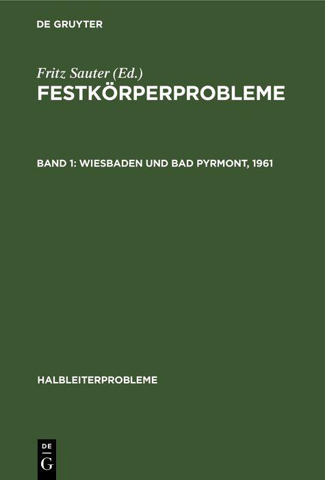 Wiesbaden und Bad Pyrmont 1961