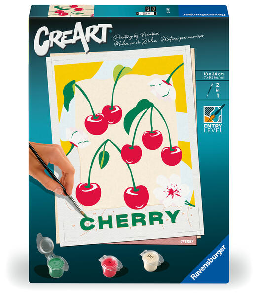 CreArt Malen nach Zahlen Adults Trend - Kirschen