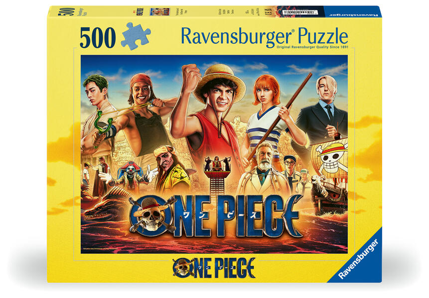 Erwachsenenpuzzle 500 Teile - One Piece - Die Abenteuer der Strohhutpiraten