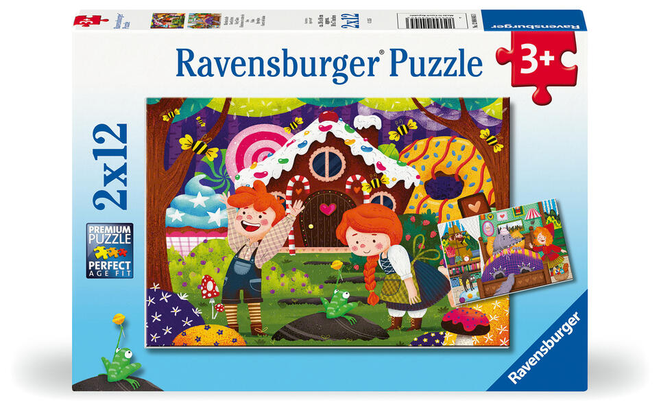 Kinderpuzzle 2x12 Teile - Märchenhafte Geschichten