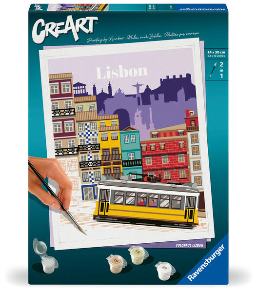 CreArt Adults Trend - Farbenfrohes Lissabon