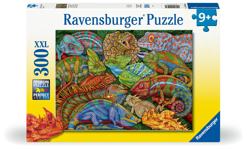 Kinderpuzzle 300 XXL Teile - Faszinierende Reptilien