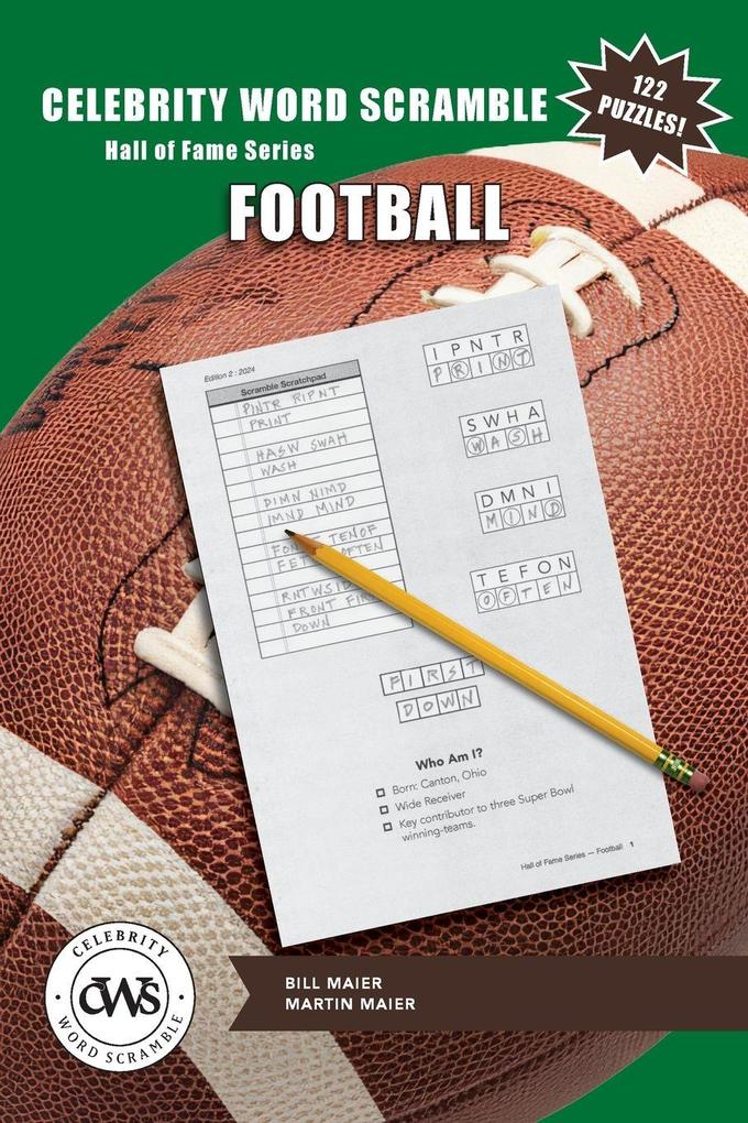 Celebrity Word Scramble Hall of Fame Series Football