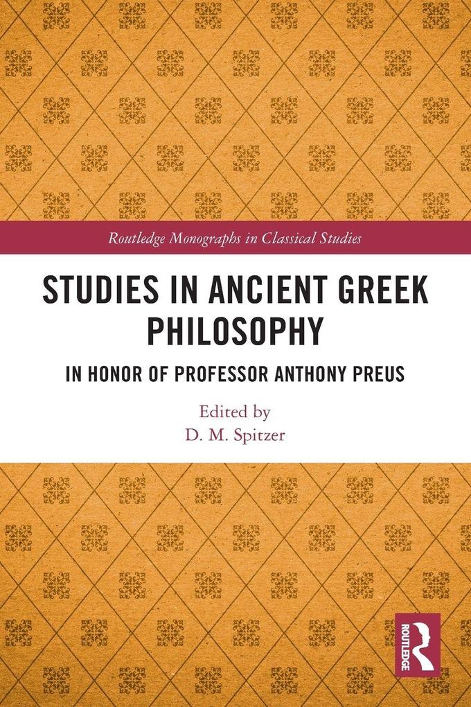 Studies in Ancient Greek Philosophy