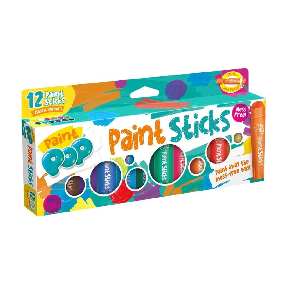 Paint Pop: Paint Sticks 12-Pack (klassische Farben)