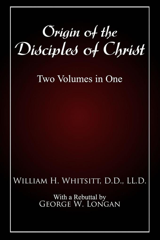 Origin of The Disciples of Christ