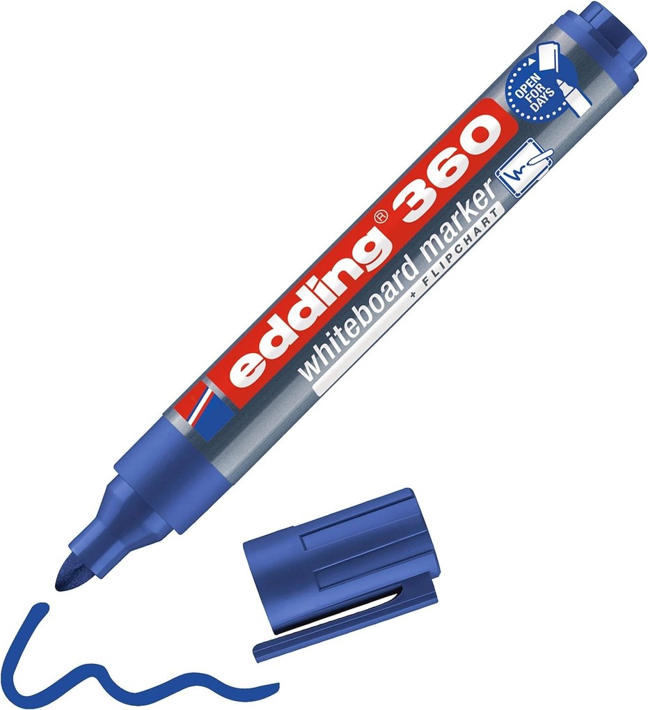 Edding 360 marker 1 pc(s) Bullet tip Blue