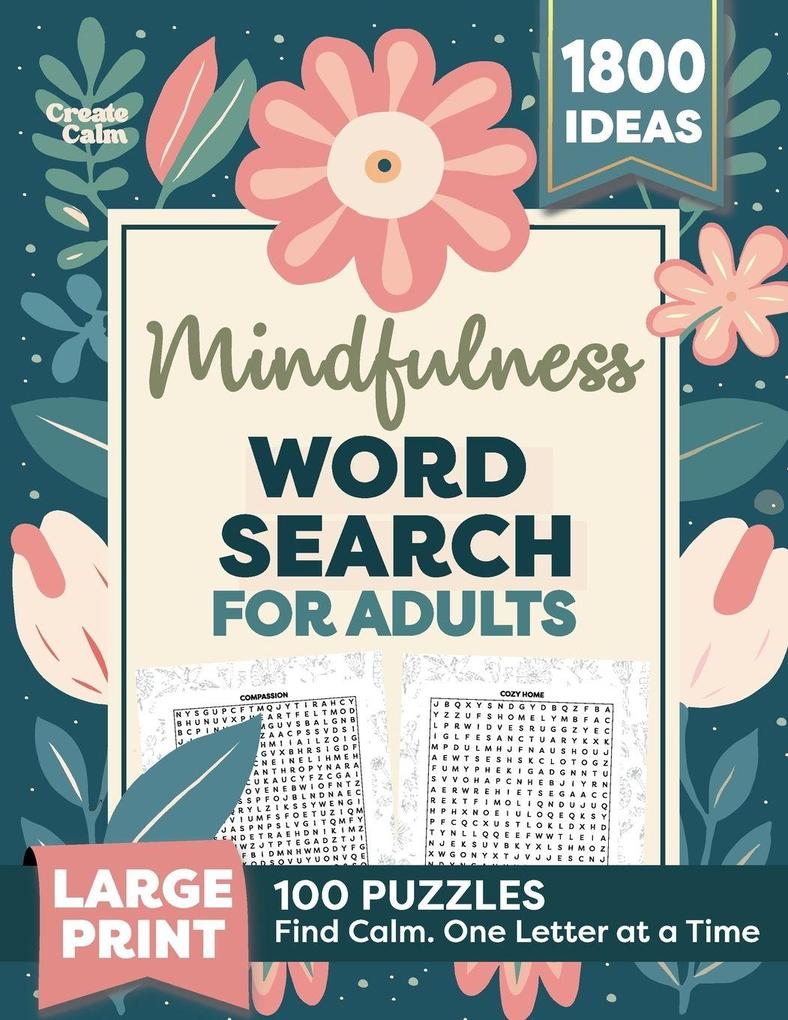 Mindfulness Word Search for Adults