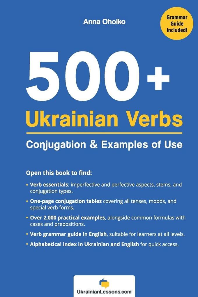 500+ Ukrainian Verbs