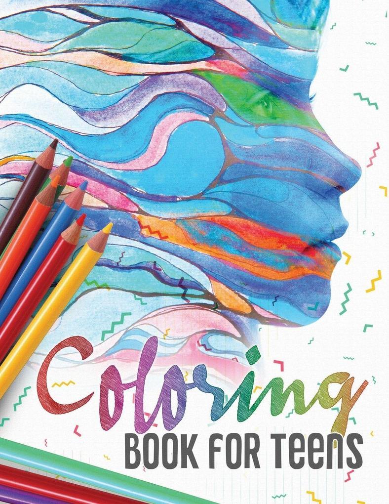 Teens Flower Colouring Book