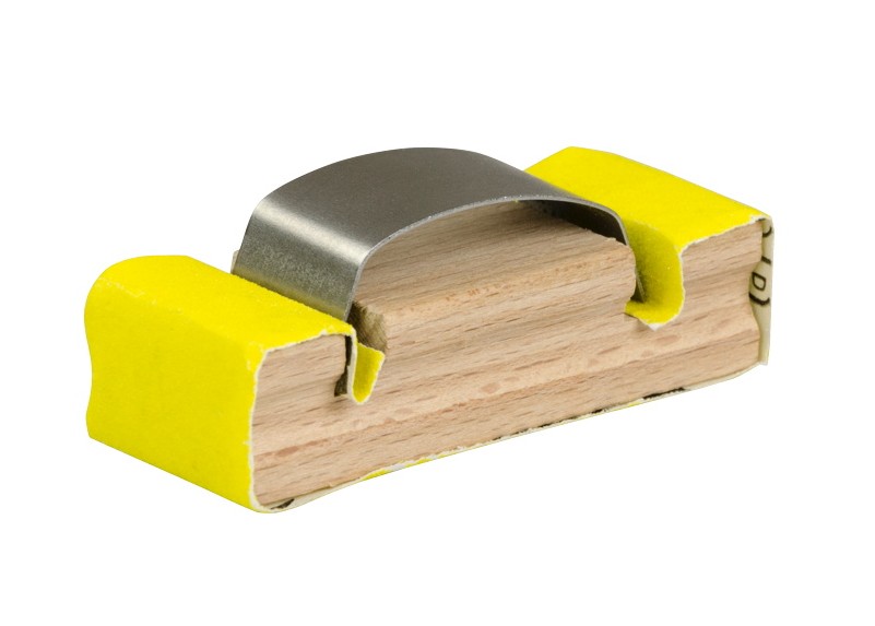 PEBARO L190 - Schleifböckchen Schmirgelpapier auswechselbar Vollholz Buche 75 mm