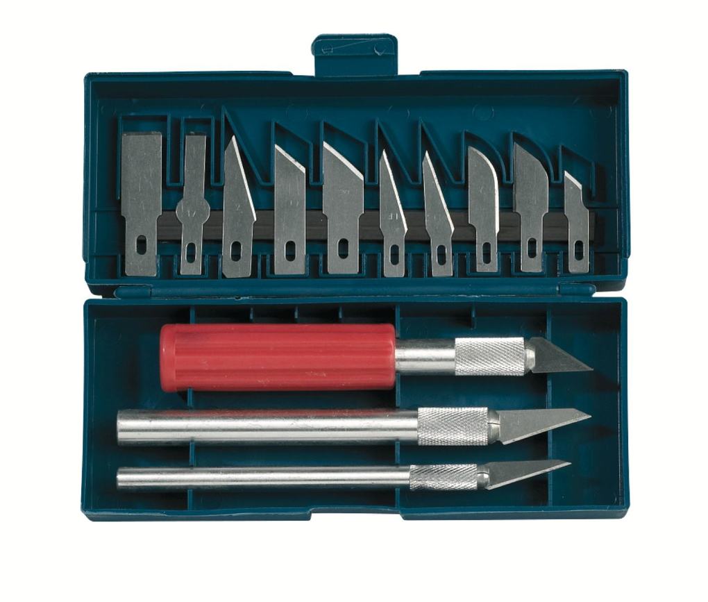 PEBARO 17-1S - Designer-Messer-Set 3 Griffe und 13 Klingen