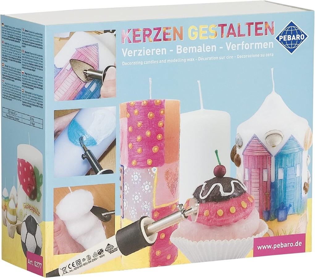 PEBARO 0277 - Kerzen gestalten Verzieren-Bemalen-Verformen Kreativ-Set