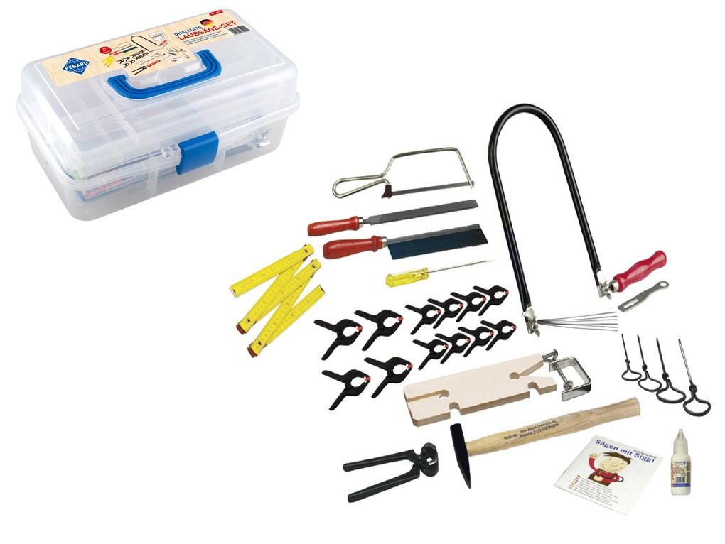 PEBARO 650 - Laubsäge-Set im Kunststoffkoffer Werkzeug für Hobby und Schule