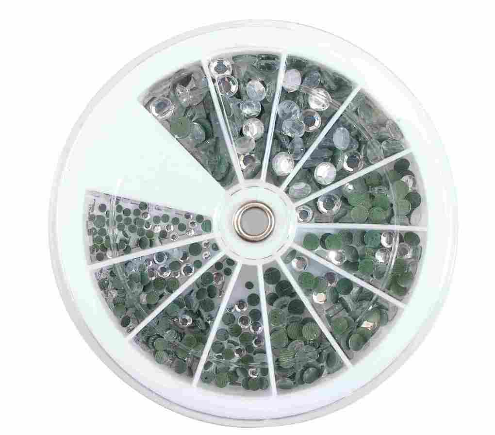PEBARO 0259-11 - 1.728 Strass-Steine kristall 4 Größen (für Pebaro-Strasskolben Piker P2-P5)