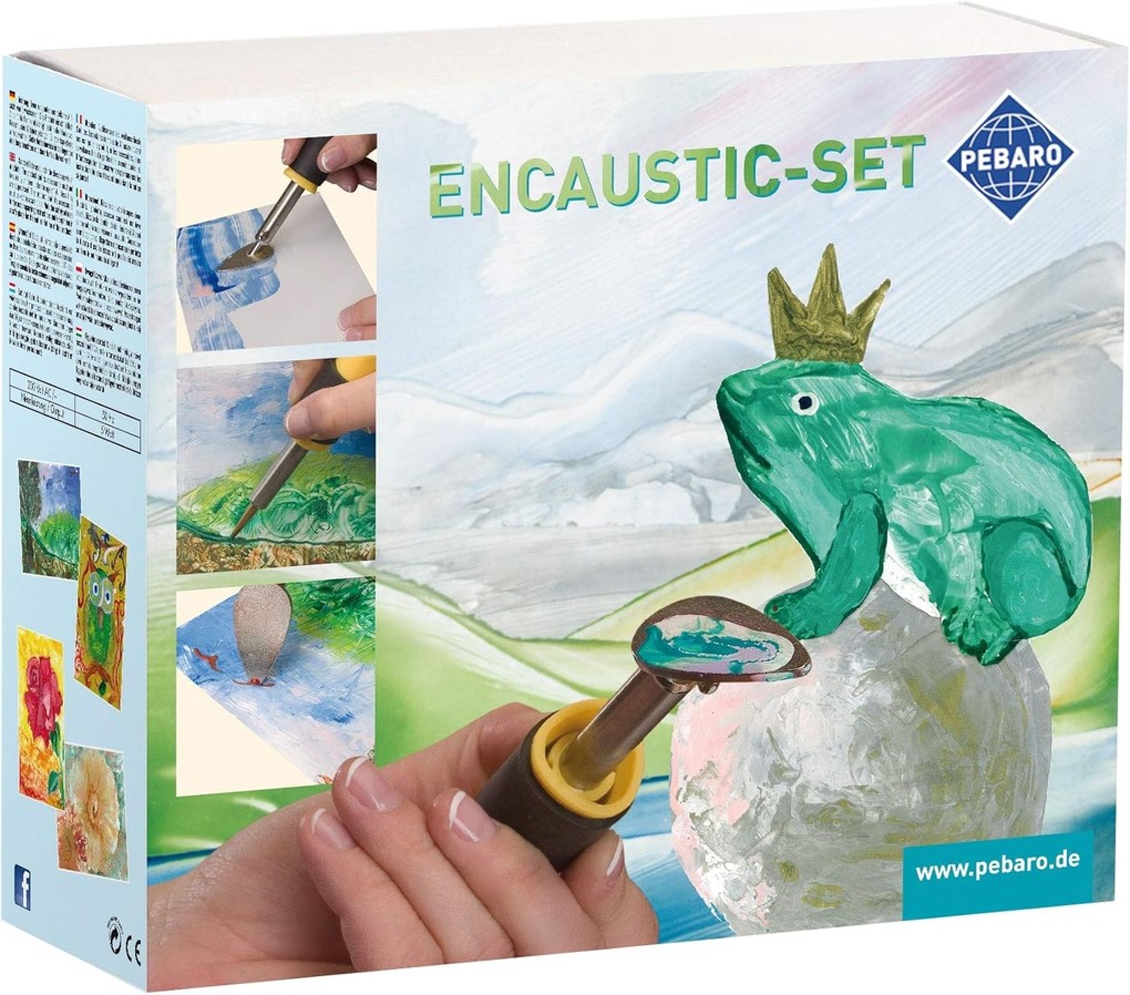 PEBARO 0279 - Encaustic Bastelset Kreativ Set inkl. Wachsfarben und Malkarten