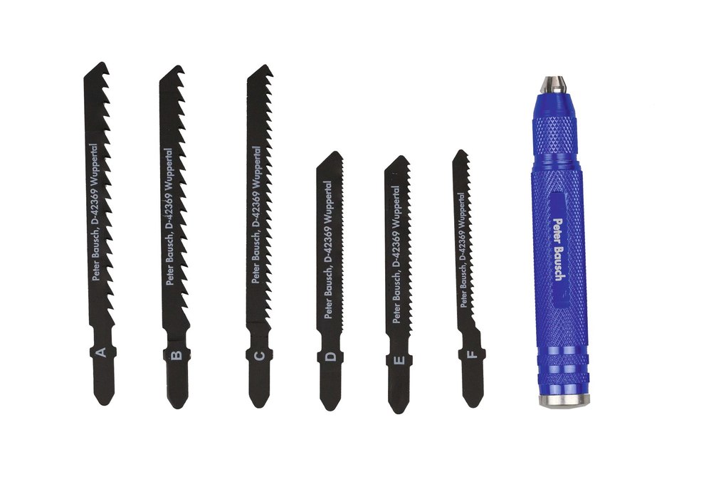 PEBARO M60 - Feilenset mit Alu-Handhalter Sägen-Set für weiche Materialien