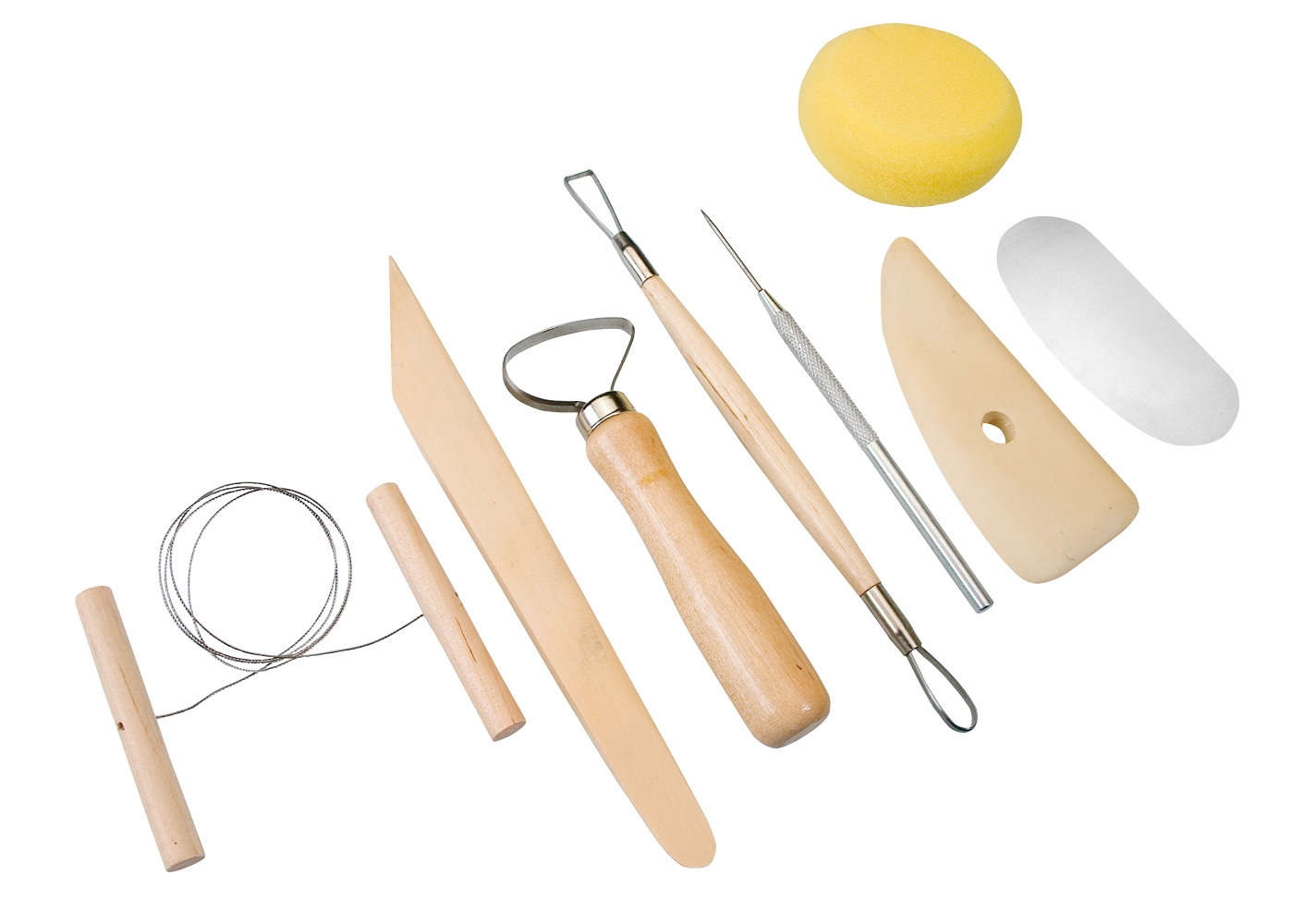 PEBARO TOE300 - Töpferset 8-teilig zum Modellieren 8-teiliges Töpferset zum Modellieren.