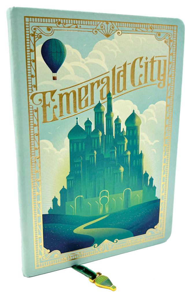 Insight Editions Wicked, Emerald City Journal With Ribbon Charm