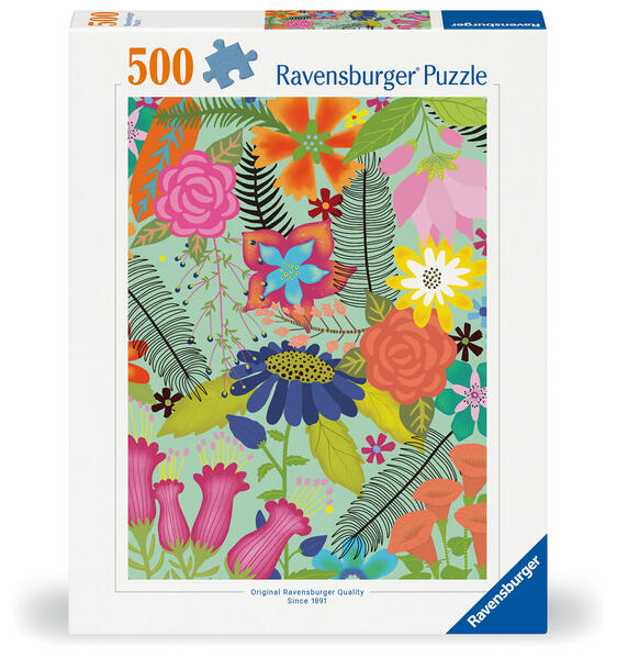 Erwachsenenpuzzle 500 Teile - Blumendschungel