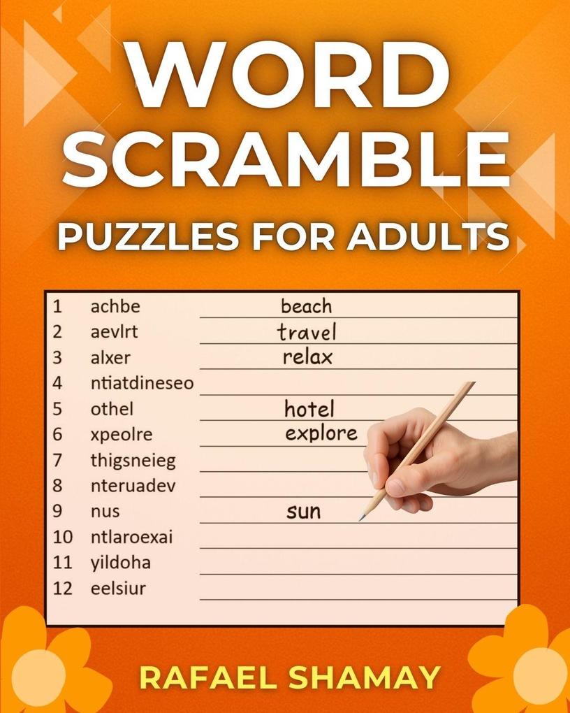 Word Scramble Puzzle Book for Adults