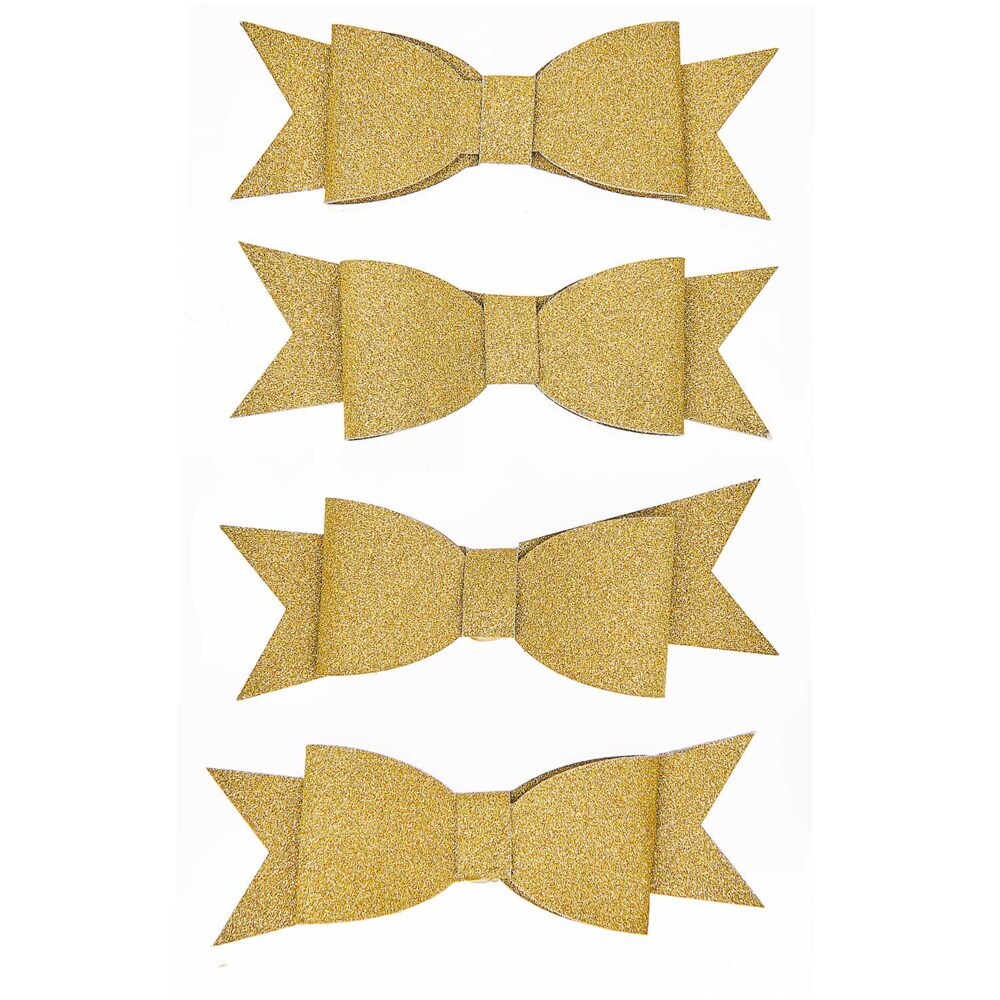 3D Sticker Schleifen Gold FSC MIX