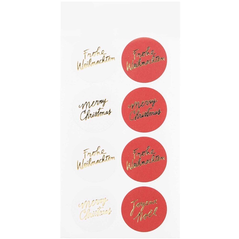 Papiersticker Merry Christmas FSC MIX 3 Bögen