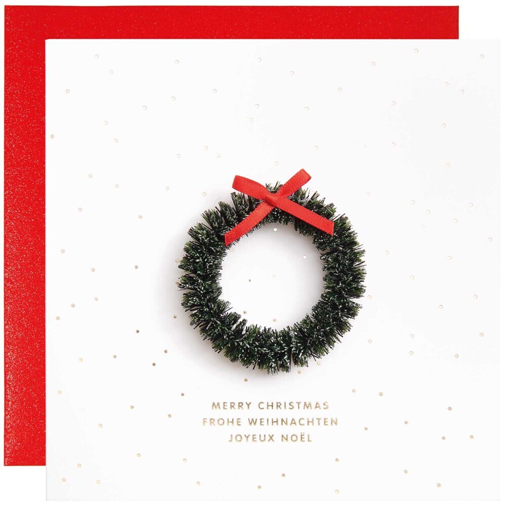 3D-Grußkarte Kranz FSC MIX