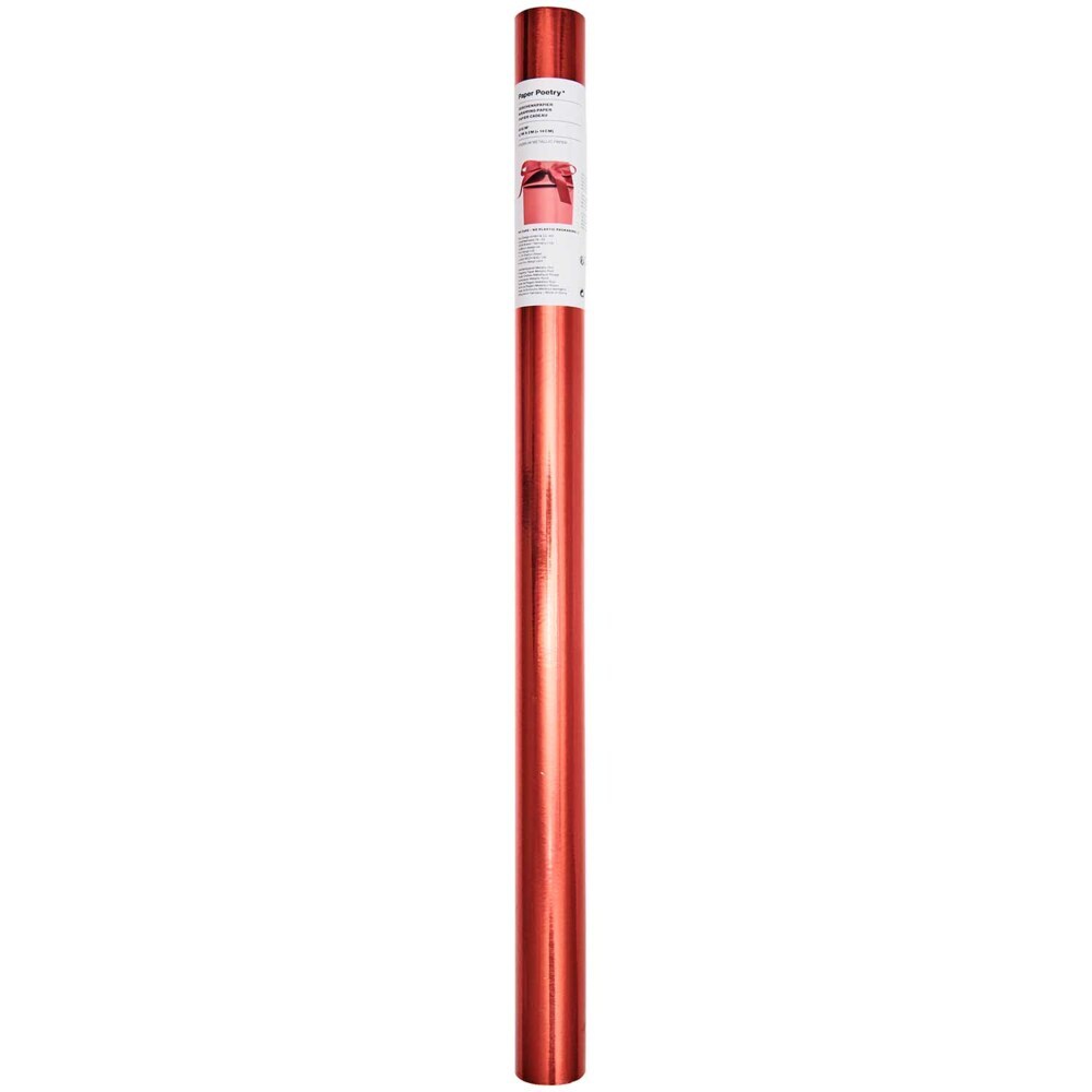 Geschenkpapier Metallic Rot FSC MIX