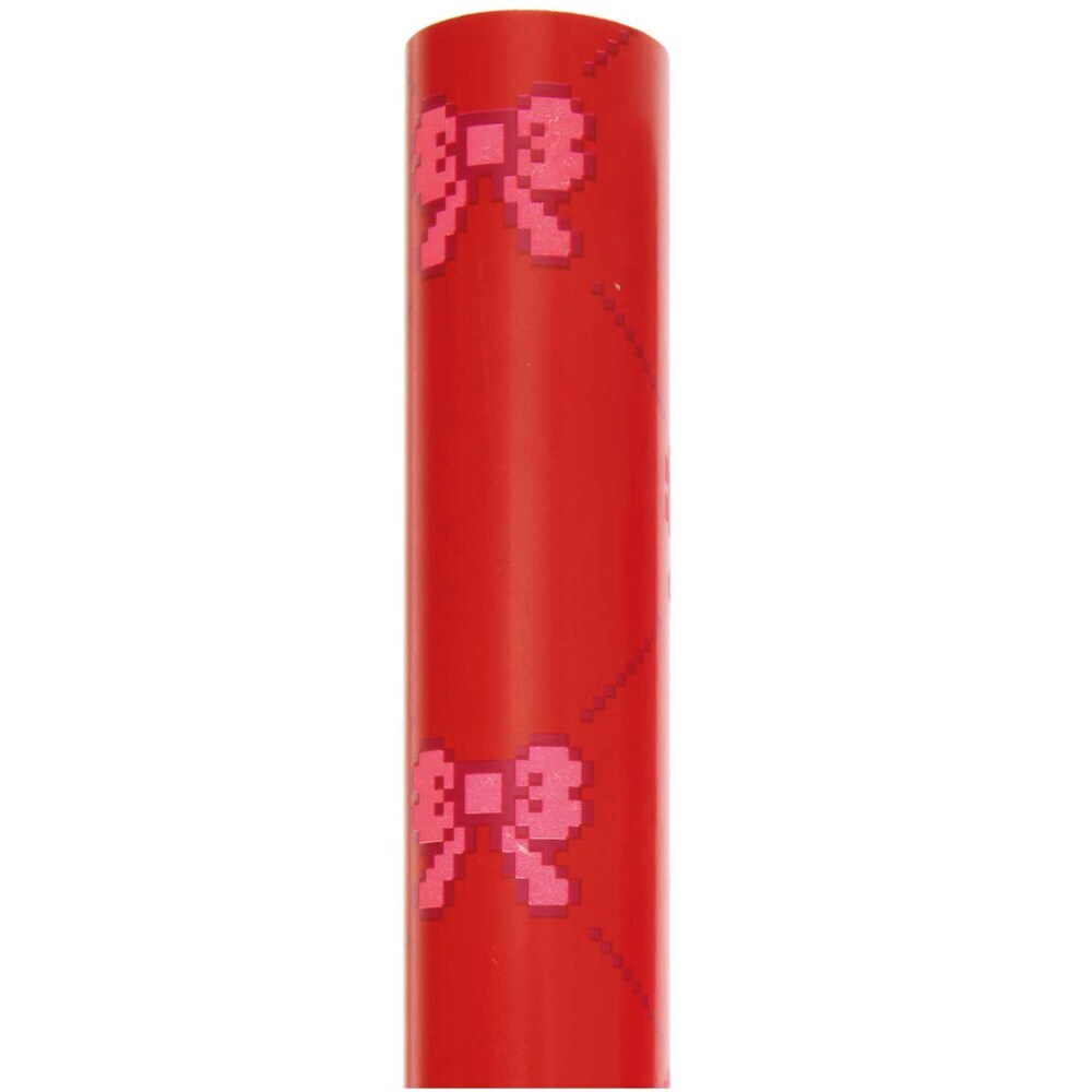 Geschenkpapier Pixel Schleifen Rot FSC MIX