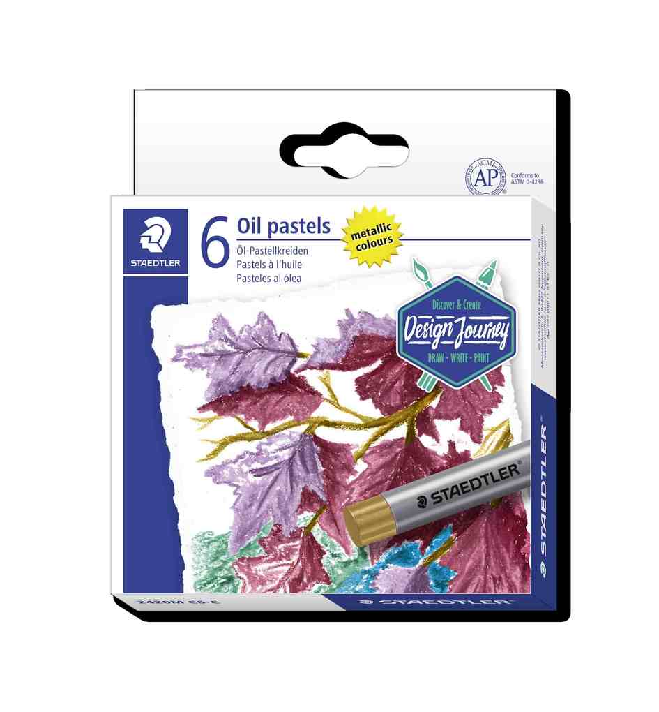 STAEDTLER Ölpastellkreide Metallic, 6er Kartonetui