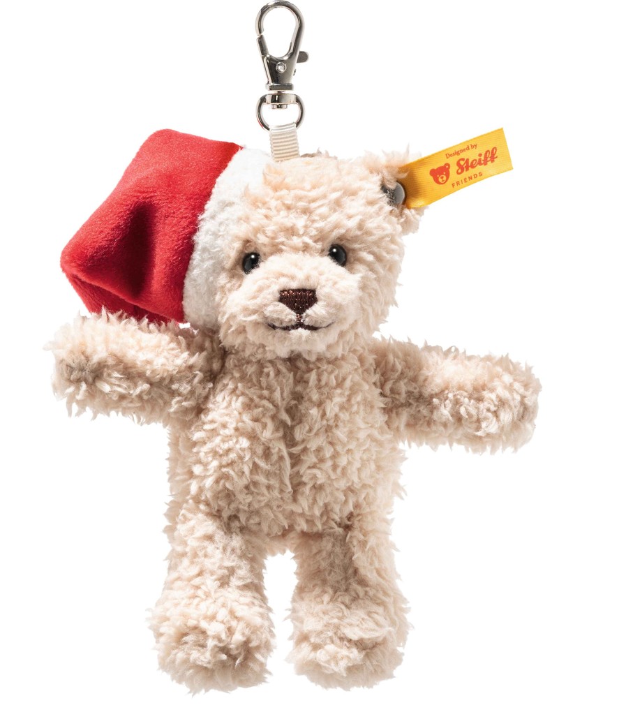 Steiff 122607 - Schlüsselanhänger Teddybär Ben Cosy Christmas beige