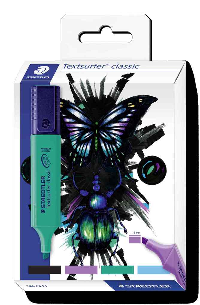 Textsurfer Textmarker Textsurfer classic 364 Edition cool & cute 4er Set
