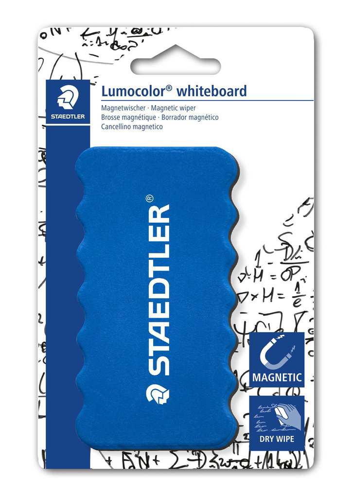 Staedtler Brosse pour tableau blanc Lumocolor whiteboard wiper 652 (l x H) 107 mm x 57 mm bleu