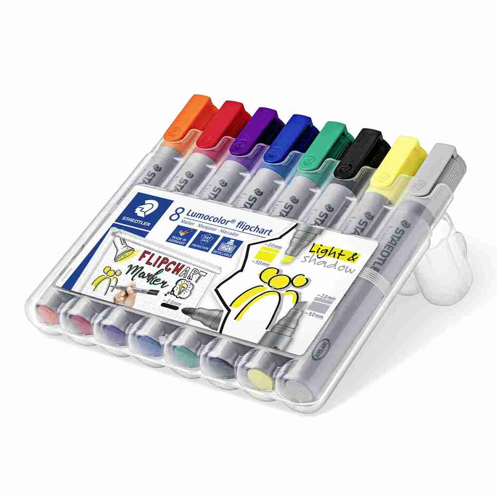 Staedtler 356 SWP8 Flipchart marker set 8 pieces assorted colours