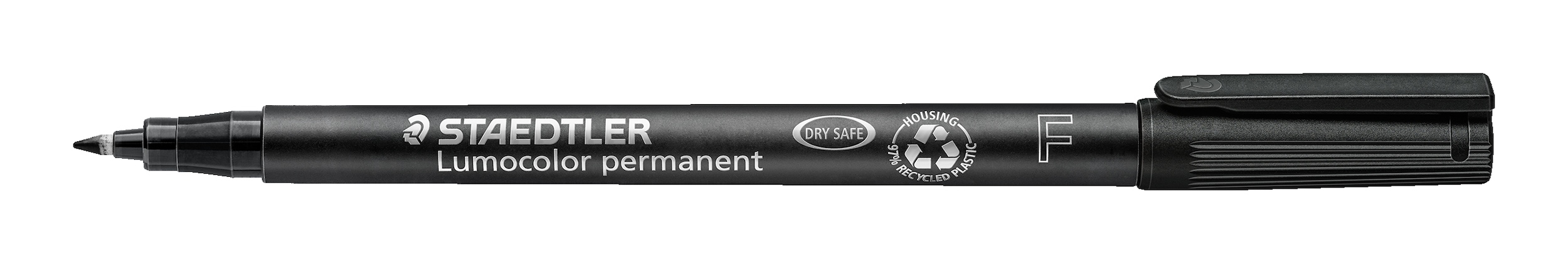 Staedtler 318 Lumocolor Permanent Pen Fine 0.6mm Line Black Ref 318-9