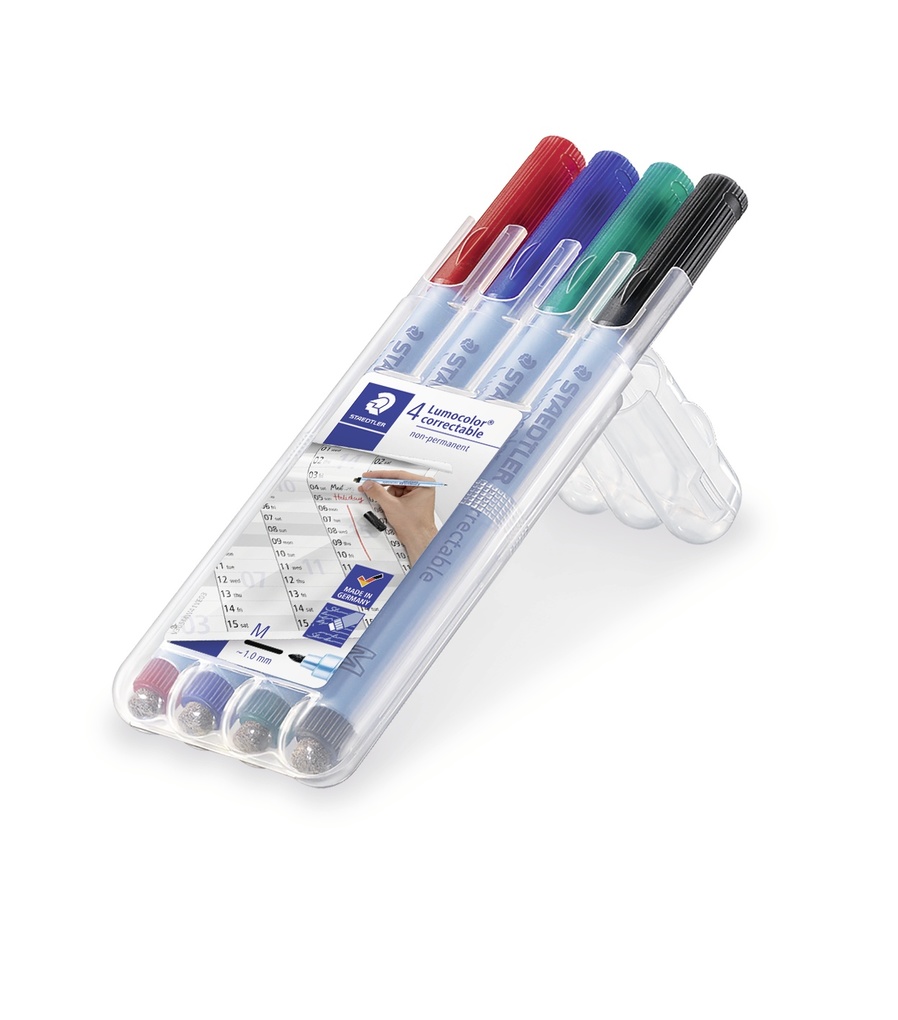 STAEDTLER Lumocolor correctable NonPermanent-Marker 305M,4er
