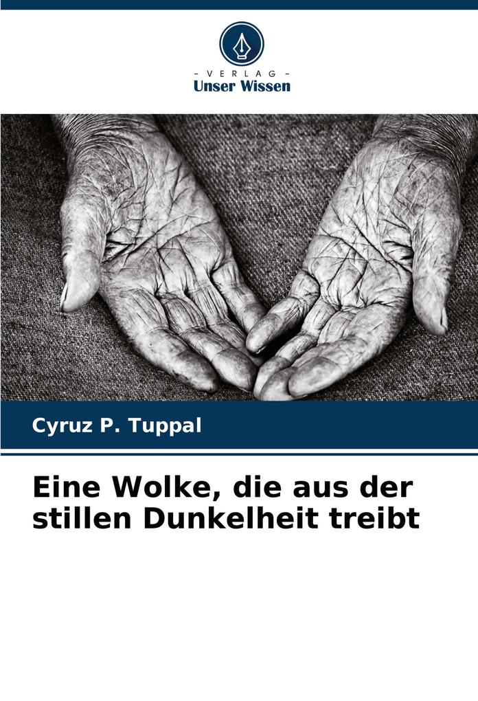 Eine Wolke die aus der stillen Dunkelheit treibt