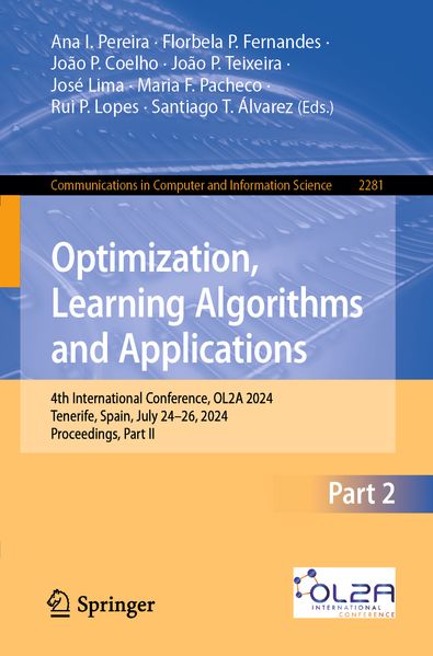 Optimization Learning Algorithms and Applications