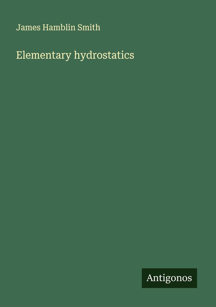 Elementary hydrostatics